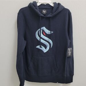 Mens 47’ brand Seattle Kraken Imprint Hoodie Small NWT NHL